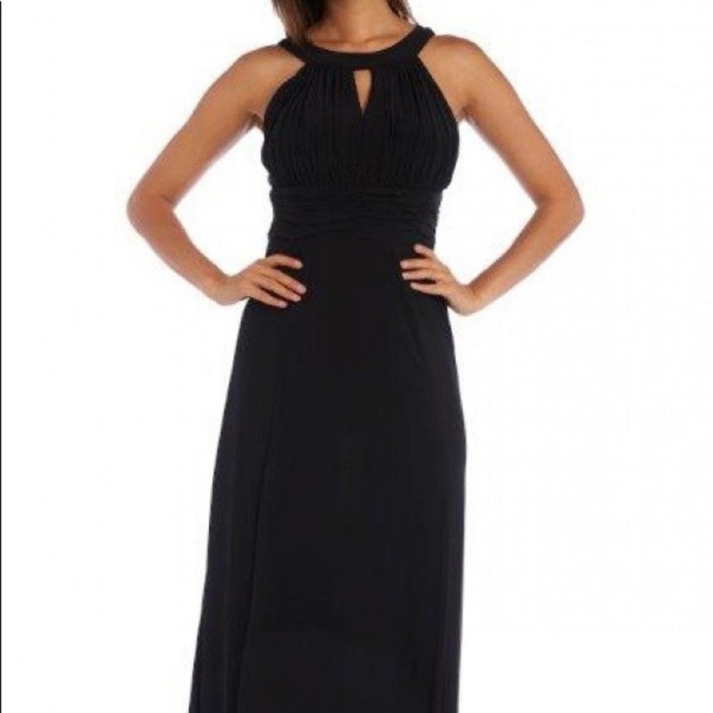 NWOT En Focus Studio Long Black Dress
